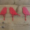 Rood vogelhaakje witte stip - Afbeelding 2
