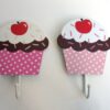 Felroze cupcake haakje - Afbeelding 2