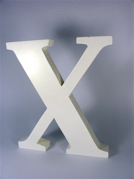 Reclame letter X