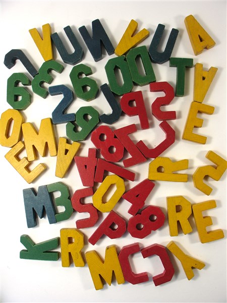 Kleine houten letters - Oplage