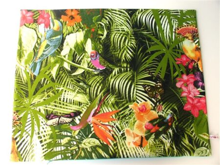 Extra grote hoes - tropische vogels - 60 x 70