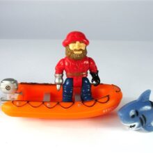 Piraat met rubberboot