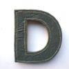 Letter 'D'- MDF met stof