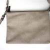 Clutch met schouderband - olifantgrijs