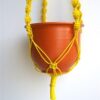 Fel gele nylon macraméhanger