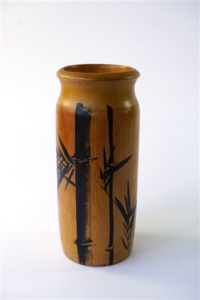 Bamboe vaas met print