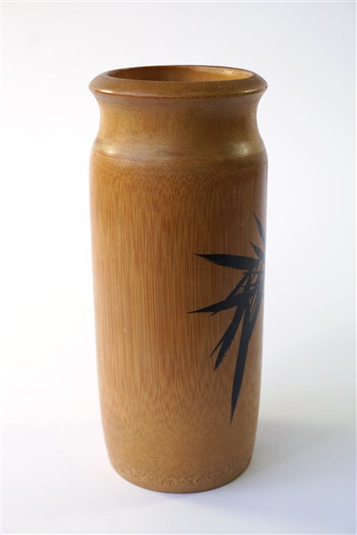 Bamboe vaas met print
