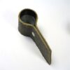 Hout + leren kandelaar
