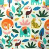 XXL-tas Jungle print