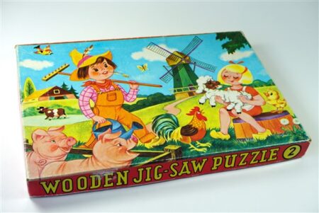 Vintage puzzel hout