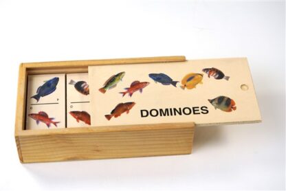 Dominoes - houten spel met vissen