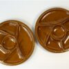 2 vintage vakjes borden