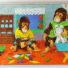 Vintage puzzel apen