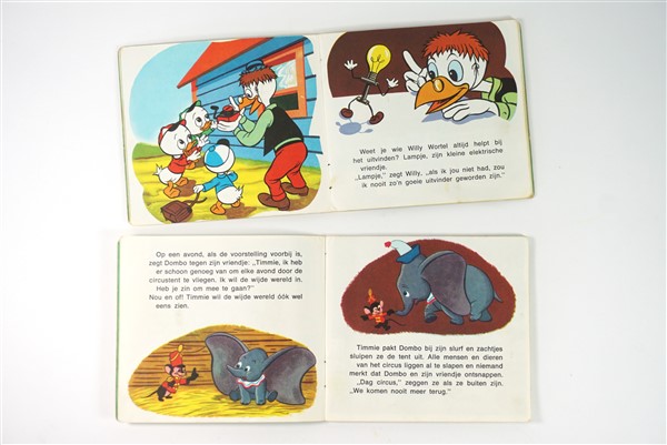 tuin Zware vrachtwagen Lang 2 vintage mini boekjes Walt Disney - Oplage 1