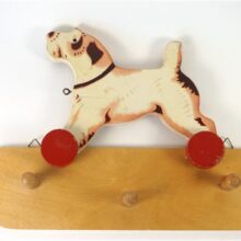 Vintage kapstokje hond