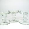 Set glazen kandelaars