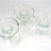 Set glazen kandelaars