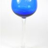 Blauw wijnglas