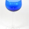 Blauw wijnglas