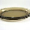 Ovale rookglas schaaltjes, set van drie. Arcoroc