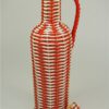 Vintage wijnfles, geweven plastic, wicker bottle