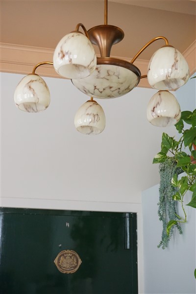 Vintage hanglamp, art deco