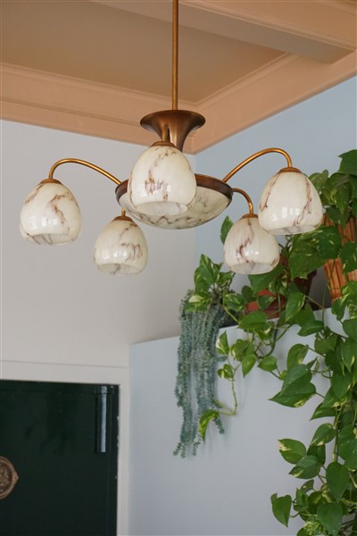 Vintage hanglamp, art deco