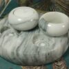 Marmeren waxinelicht houders