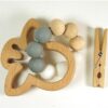Houten rammelaar / bijtring "Giraffe"