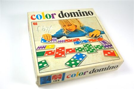 Vintage color domino