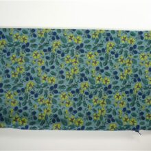 Blauw / gele bloemetjes 30 x 60 cm