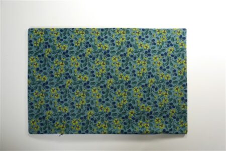 Blauw / gele bloemetjes 40 x 60 cm
