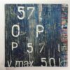 Steen / letters 45 x 45 cm