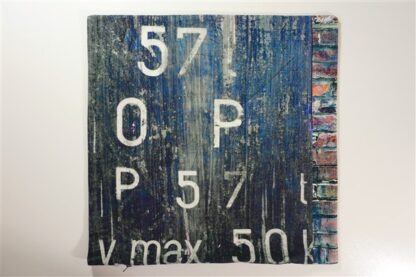 Steen / letters 45 x 45 cm