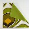 Vintage bloem groen 48 x 48 cm