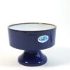 Blauwe vintage kandelaar