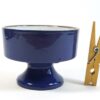 Blauwe vintage kandelaar