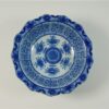 Kandelaar blauw / wit