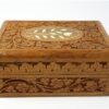 2 houten bewerkte doosjes
