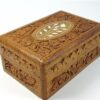 2 houten bewerkte doosjes