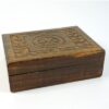 2 houten bewerkte doosjes