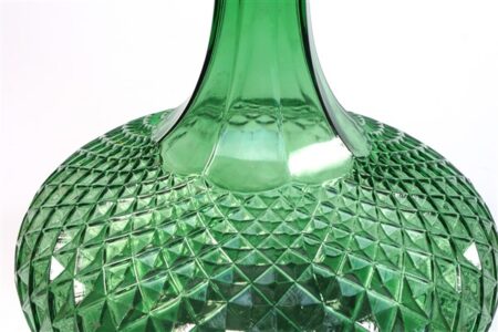 Vintage vaas glas groen