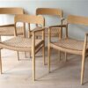 Vintage eetkamerstoelen model 56 Niels Otto Moller - Afbeelding 2