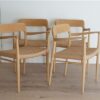 Vintage eetkamerstoelen model 56 Niels Otto Moller - Afbeelding 4