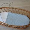 Vintage rotan (reis) wieg baleinen