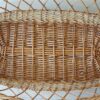 Vintage rotan (reis) wieg baleinen