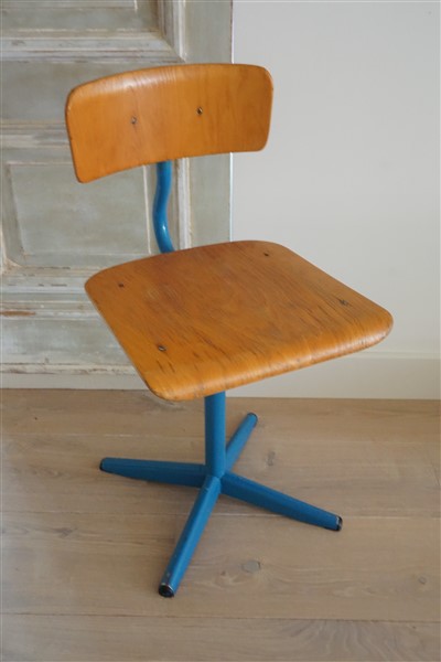 Vintage school / bureau stoel