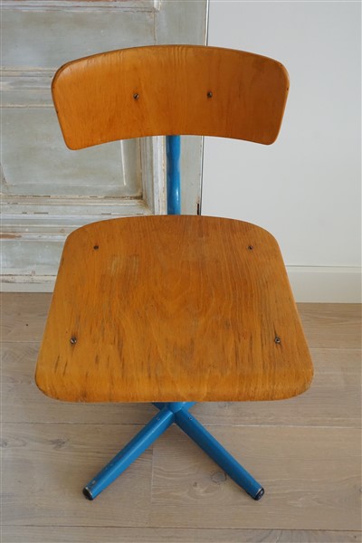 Vintage school / bureau stoel