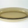 Vintage schaal ovaal, rookglas Arcoroc