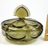 Klein rookglas schaaltje met deksel
